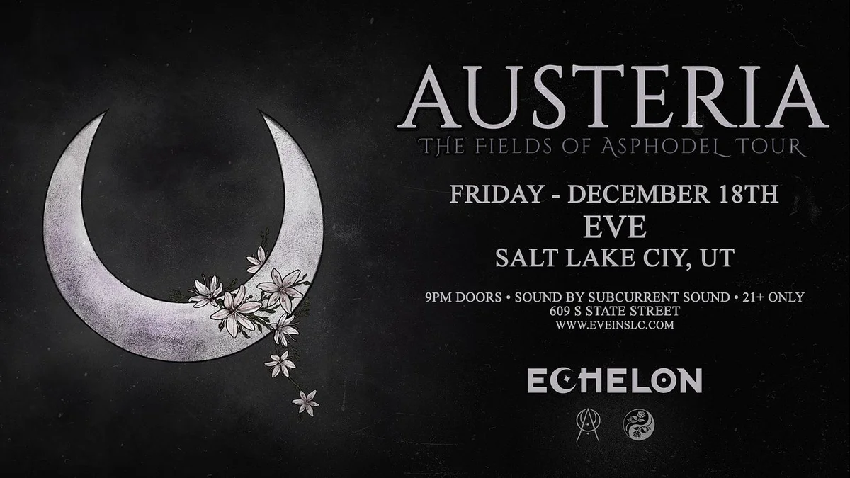 Austeria The Fields of Asphodel Tour poster
