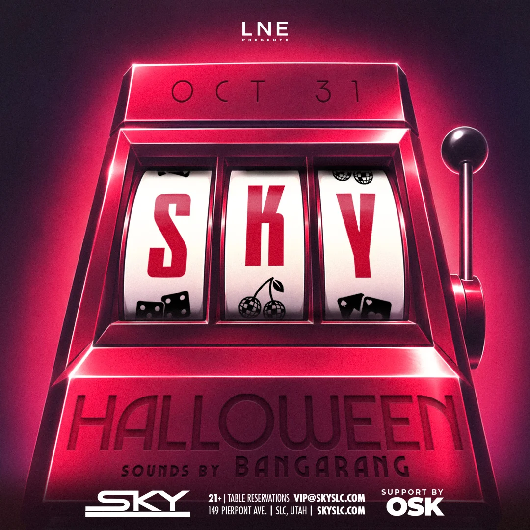 Casino Halloween event poster