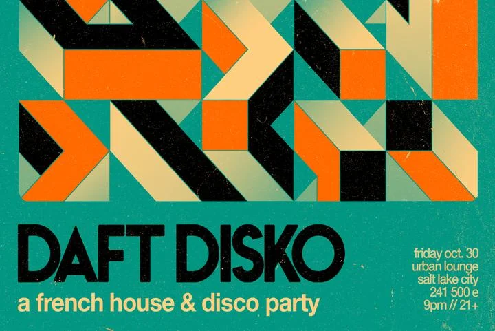 daft disko Halloween event poster