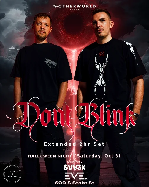 Otherworld Presents DONT BLINK Halloween event poster
