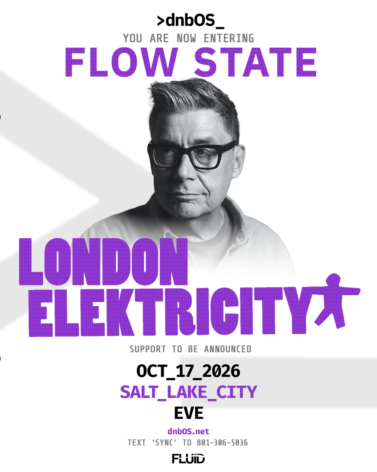 Flow State featuring London Elektricity event poster