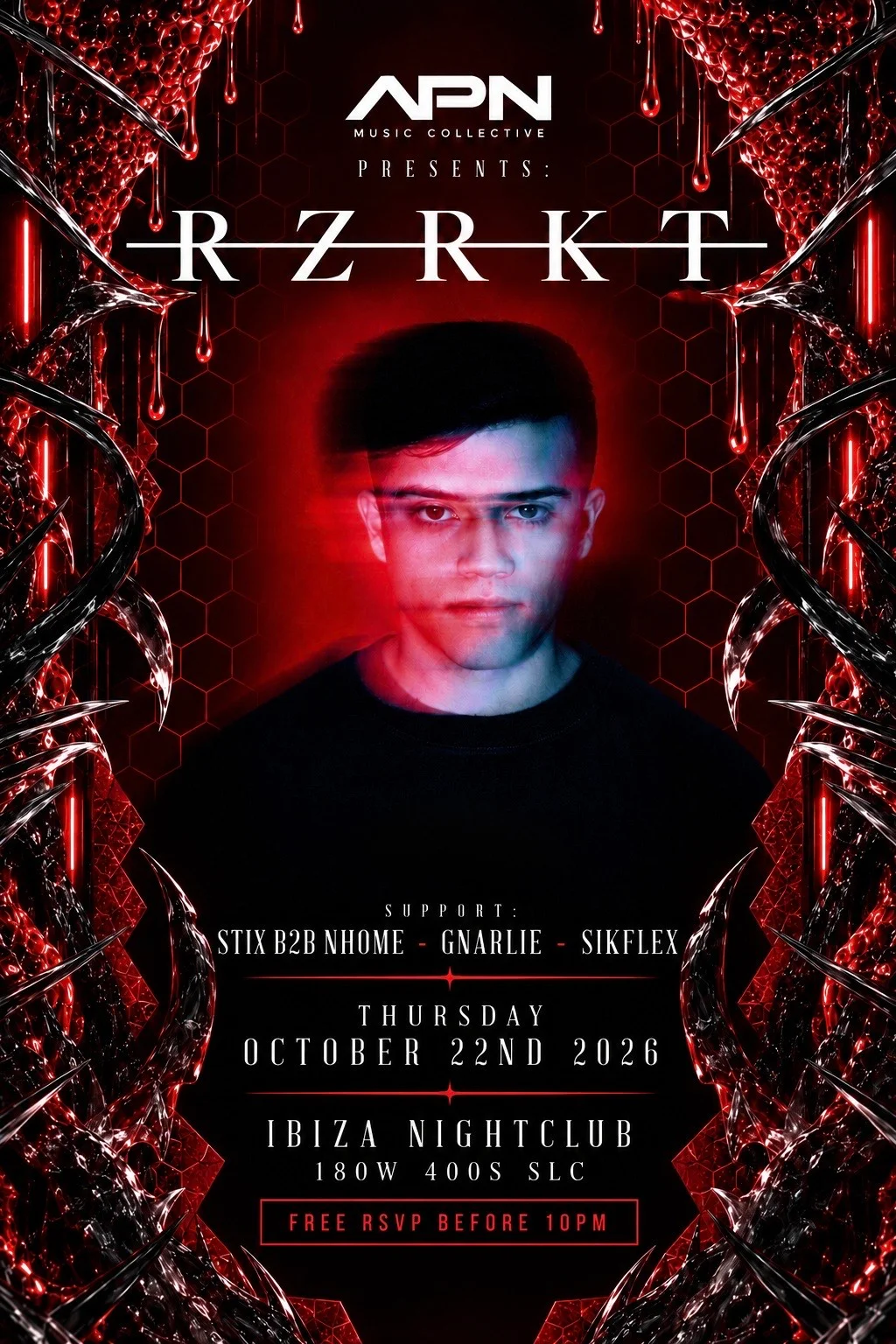 RZRKT at Ibiza Nightclub poster