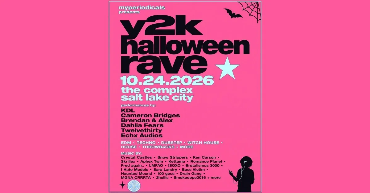 Y2K Halloween Rave poster